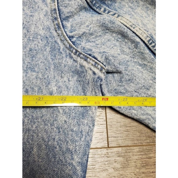 Vintage 80s Lee Blue Denim Georgia Hot Rod Trucker Jean Jacket Mens Medium M - Picture 7 of 8